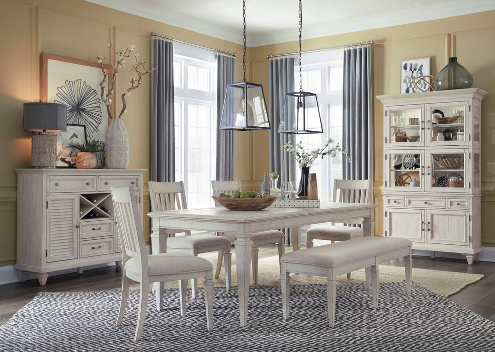 Newport - Bench With Upholstered Seat - Alabaster