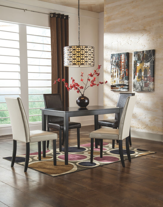 Kimonte - Dark Brown - Rectangular Dining Room Table Unique Piece Furniture