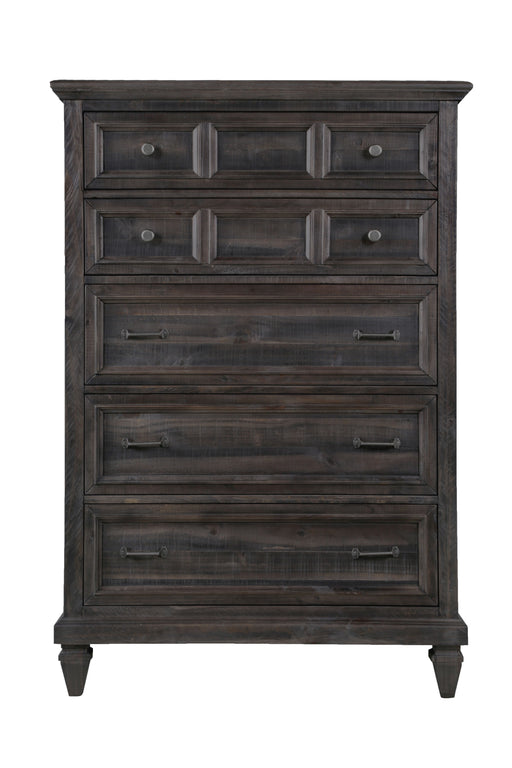 Calistoga - 5 Drawer Chest In Weathered Charcoal - Weathered Charcoal Unique Piece Furniture