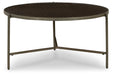 Doraley - Brown / Gray - Round Cocktail Table Unique Piece Furniture