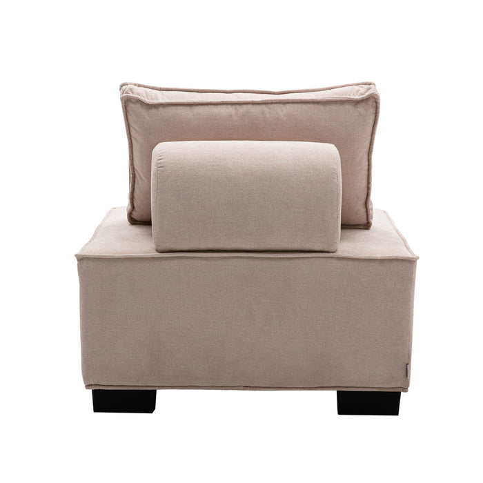 Coomore Ottoman / Lazy Chair - Beige