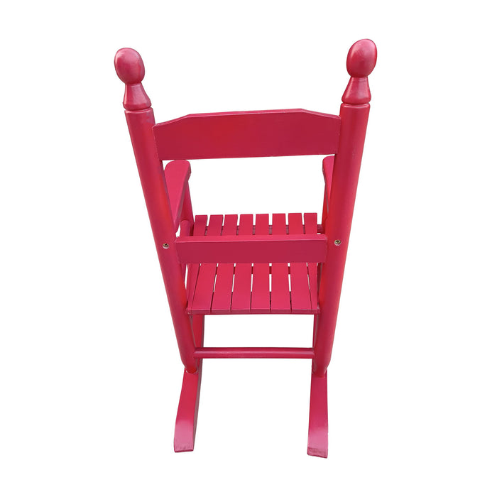 Children'S Rocking Red Chair - Indoor Or Outdoor - Suitable For Kids - Durable