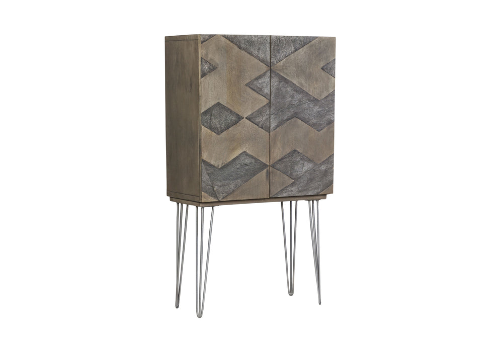 Keva - Wardrobe - Gray Stone & Ash Oak Unique Piece Furniture