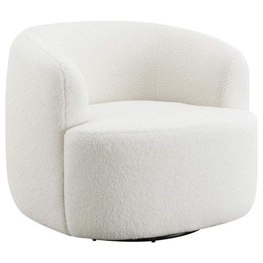 Hudson - Upholstered Swivel Chair - Natural Unique Piece Furniture