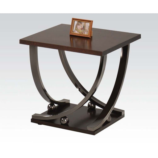 Isiah - End Table - Black Nickel Unique Piece Furniture