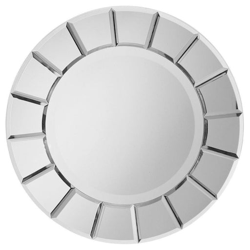 Fez - Round Sun-Shaped Mirror - Silver Unique Piece Furniture