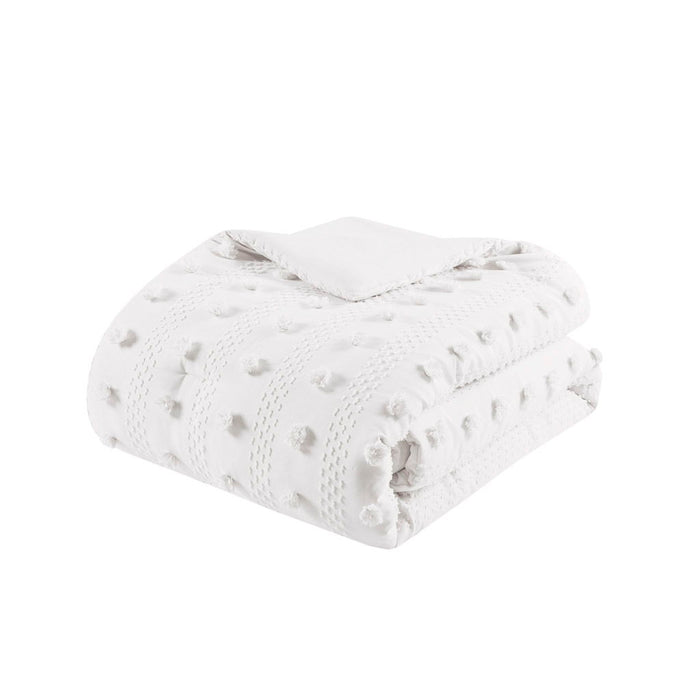 Clip Jacquard Comforter Set - Ivory