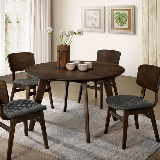 Shayna - Round Table - Walnut / Gray Unique Piece Furniture