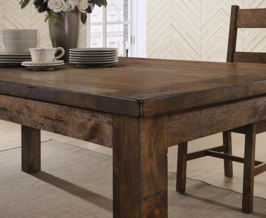 Coleman - Rectangular Dining Table - Rustic Golden Brown Unique Piece Furniture