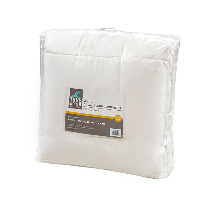 Oversized 100% Cotton Down Comforter, White