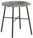 Laverford - Chrome / Black - Round End Table Unique Piece Furniture