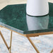 Engelton - Green / Gold - Accent Table Unique Piece Furniture