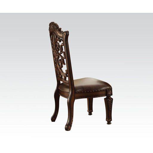Vendome - Side Chair (Set of 2) - PU & Cherry - Wood - 48" Unique Piece Furniture