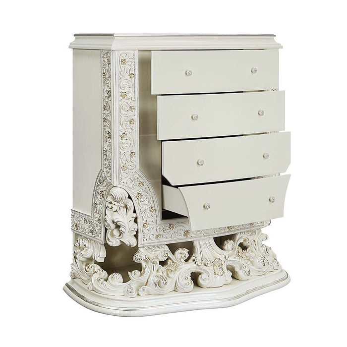 Adara - Chest - Antique White Finish Unique Piece Furniture