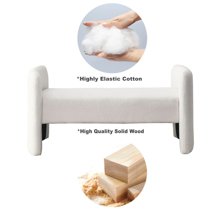 Welike Bench For Bedroom End Of Bed Modern Contemporary Design Ottoman Couch Long Bench Window Sitting Fireplace Bench, Teddy