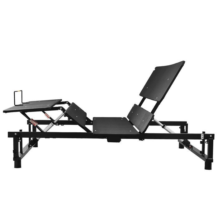 Adjustable Bed Base Frame Head And Foot Incline Quiet Motor King Size Zero Gravity In Antique Black