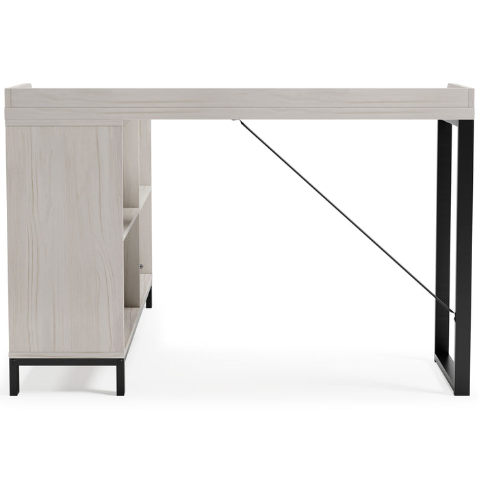 Bayflynn - White / Black - L-desk Unique Piece Furniture