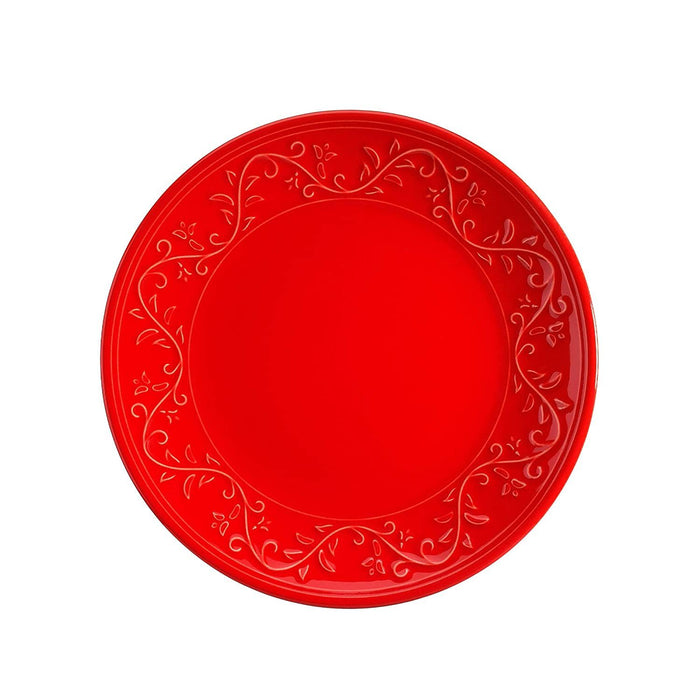 Fulya 16 Pieces Dinnerware Set - Red