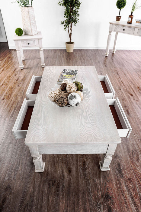 Joliet - End Table - Antique White Unique Piece Furniture