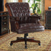 Calloway - Tufted Adjustable Height Office Chair - Dark Brown Unique Piece Furniture