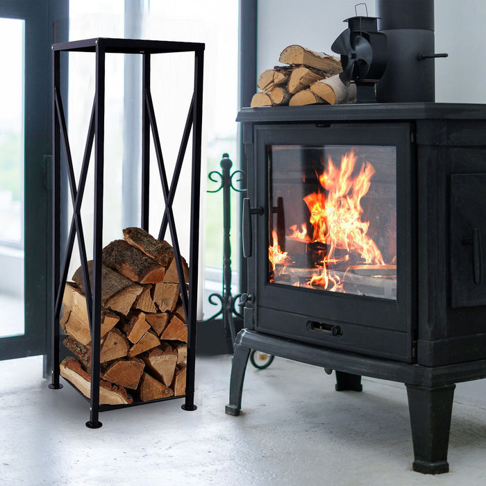 Decorative Firewood Storage Log Rack Holder For Outdoor Indoor