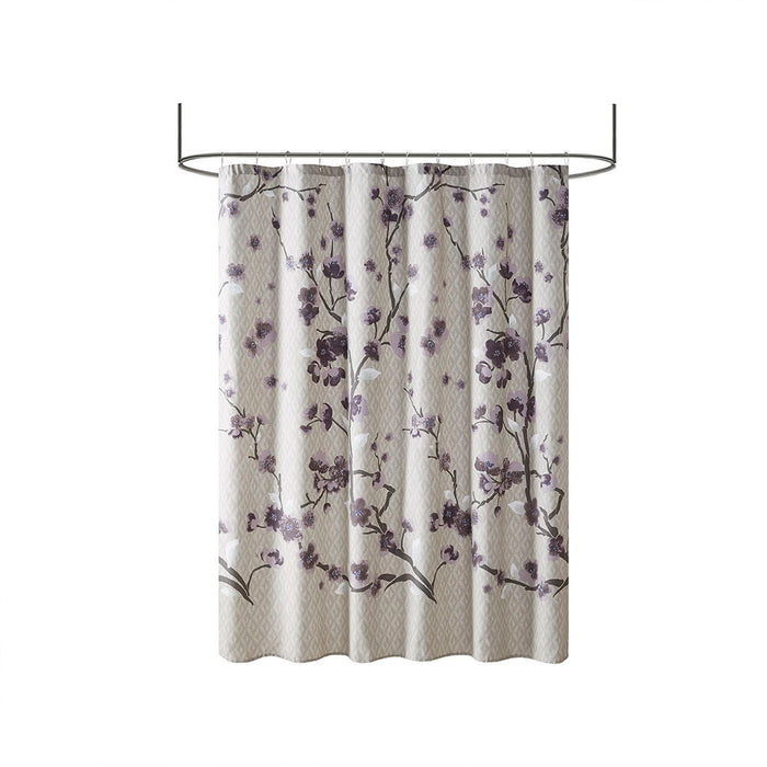 Cotton Shower Curtain - Purple