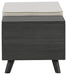 Yarlow - Dark Gray - Storage Bench Unique Piece Furniture
