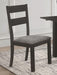 Jakob - Upholstered Side Chairs With Ladder Back (Set of 2) - Gray And Black Unique Piece Furniture
