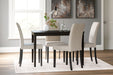 Kimonte - Dark Brown - Rectangular Dining Room Table Unique Piece Furniture