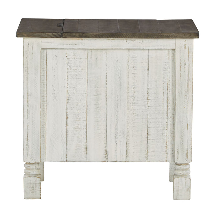 Havalance - White / Gray - Chair Side End Table Unique Piece Furniture