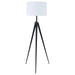 Harrington - Tripod Legs Floor Lamp - White And Black Unique Piece Furniture