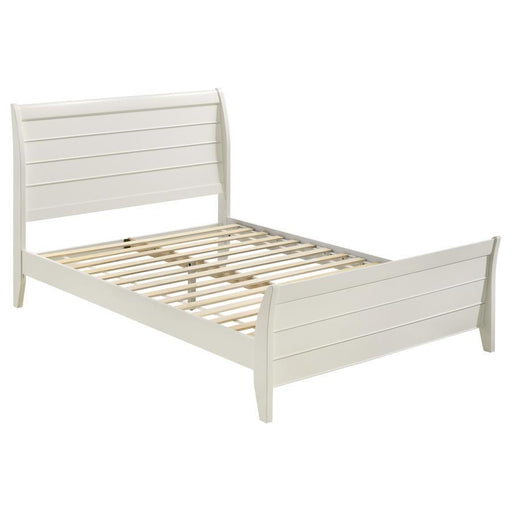 Selena - Sleigh Platform Bed Unique Piece Furniture