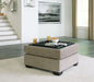 Creswell - Stone - Ottoman With Storage Unique Piece Furniture