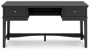 Beckincreek - Black - Home Office Storage Leg Desk Unique Piece Furniture