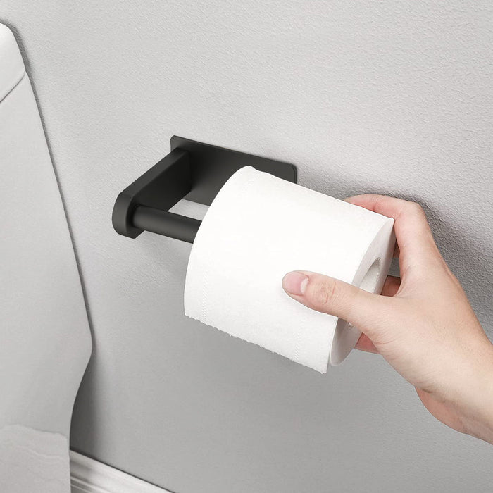 Toilet Paper Holder Self Adhesive, Stainless Steel Rustproof Adhesive Toilet Roll Holder, No Drilling