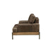 Silchester - Chair - Oak & Distress Chocolate Top Grain Leather Unique Piece Furniture