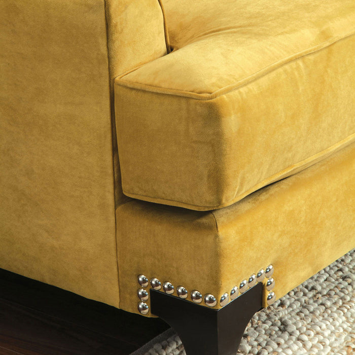 Viscontti - Chair - Gold / Gray Unique Piece Furniture