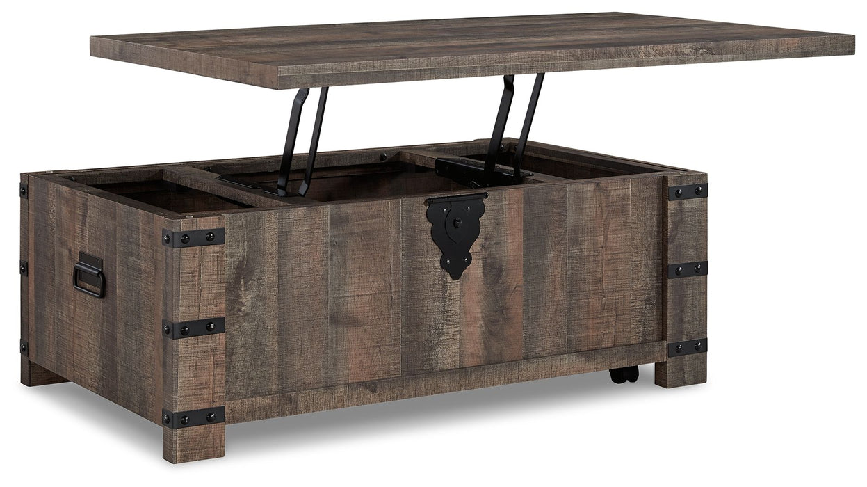Hollum - Rustic Brown - Lift Top Cocktail Table Unique Piece Furniture