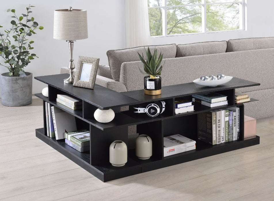 Sollix - Accent Table - Black Finish Unique Piece Furniture