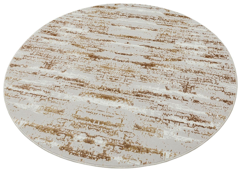 Milano Collection Shimmer Skin Round Area Rug