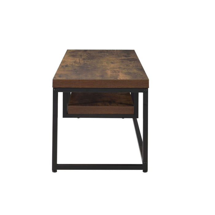 Bob - TV Stand - Weathered Oak & Black Unique Piece Furniture