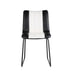 Muscari Accent Chair - Black/White PU & Black Unique Piece Furniture