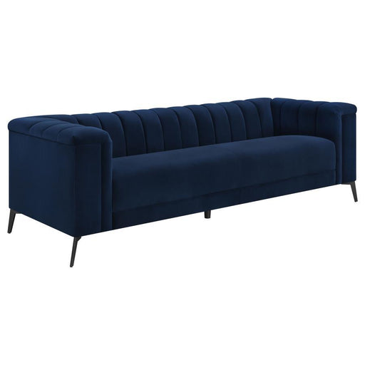 Chalet - Tuxedo Arm Sofa - Blue Unique Piece Furniture