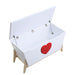 Padma - Youth Chest - White & Red Unique Piece Furniture