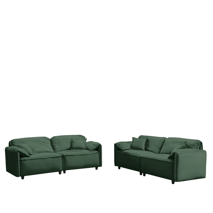 Luxury Modern Style Living Room Upholstery Sofa - Green