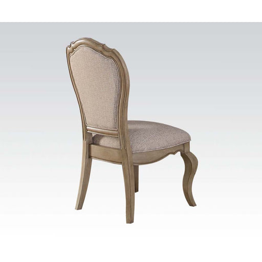Chelmsford - Side Chair (Set of 2) - Beige Fabric & Antique Taupe Unique Piece Furniture