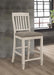 Sarasota - Slat Back Counter Height Chairs (Set of 2) - Gray And Rustic Cream Unique Piece Furniture