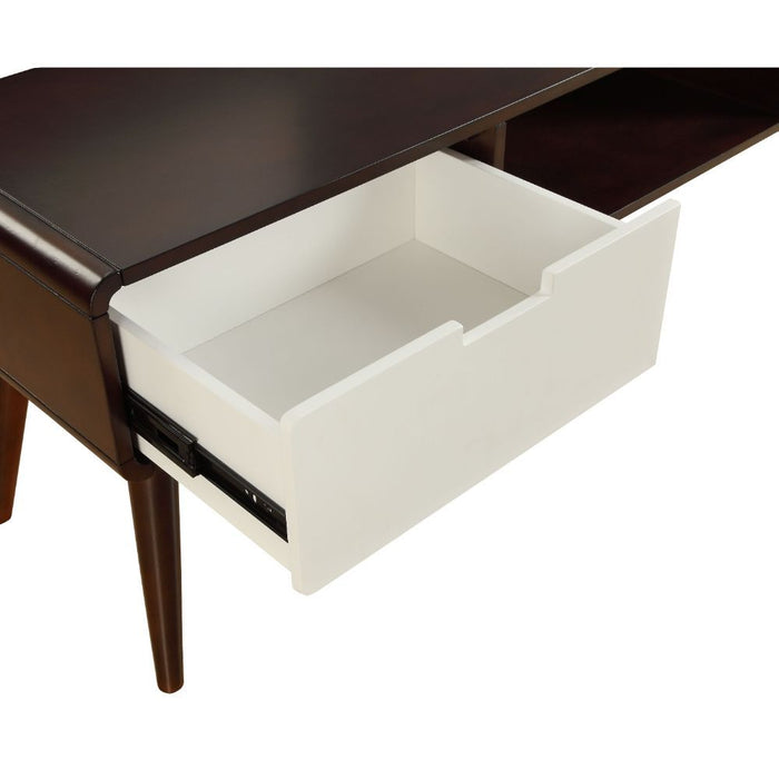 Christa - TV Stand - Espresso & White Unique Piece Furniture