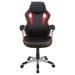 Lucas - Upholstered Office Chair - Black And Red Unique Piece Furniture