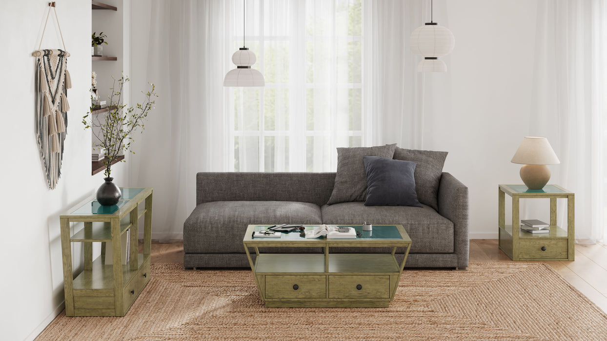 Hardison - Rectangular Sofa Table - Warm Stone